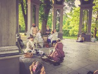 Picknicken i juni